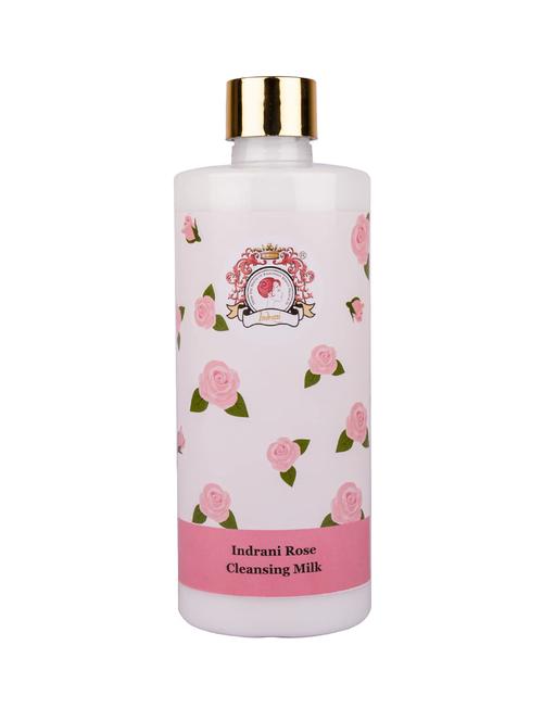 indrani cosmetics rose cleansing milk for women for nourishing and refreshing the skin, 500ml - 18738016 - Very Small Image - 1