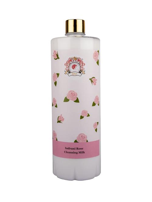 indrani cosmetics rose cleansing milk for women for nourishing and refreshing the skin, 1l - 18738017 - Very Small Image - 1