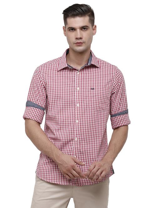 pink checkered casual shirt - 18738120 - Very Small Image - 1