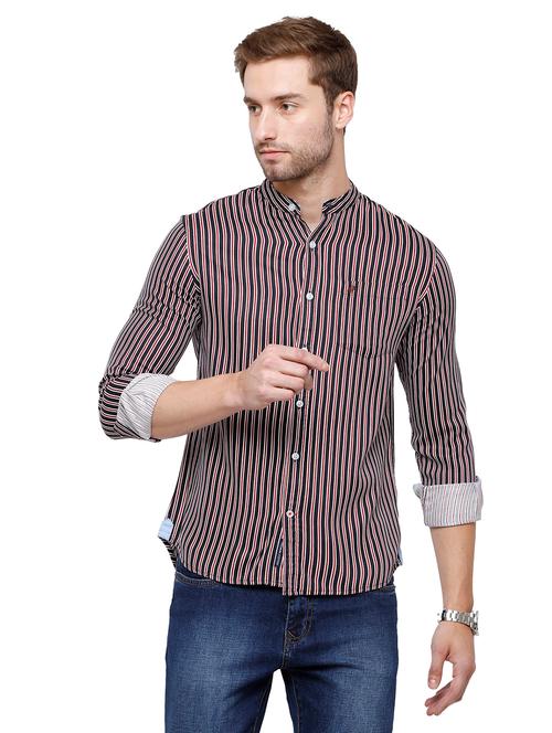 multi colored striped casual shirt - 18738185 - Very Small Image - 1