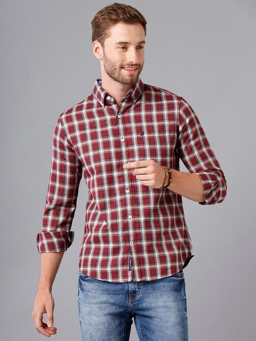 mens checks casual shirt - 18738202 - Very Small Image - 1