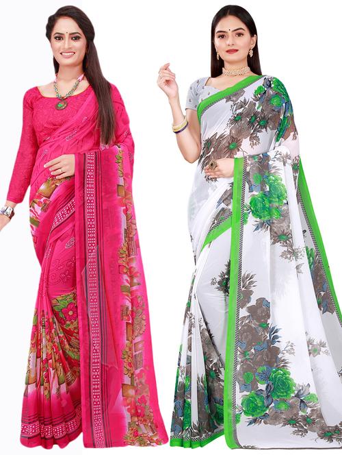 women's saree combo with blouse - 18740479 - Very Small Image - 1
