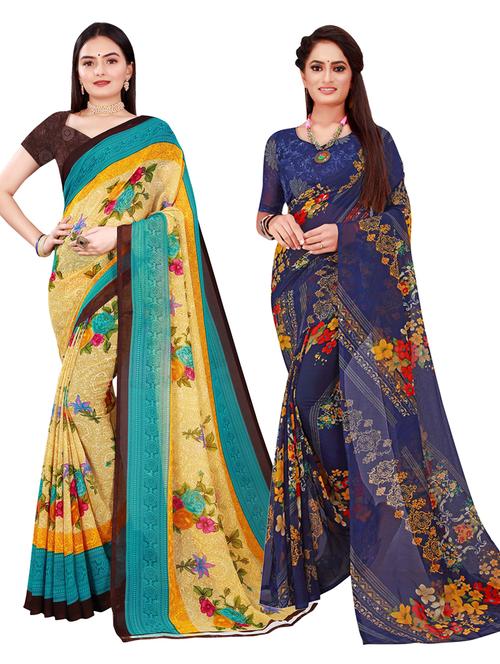 women's saree combo with blouse - 18740981 - Very Small Image - 1