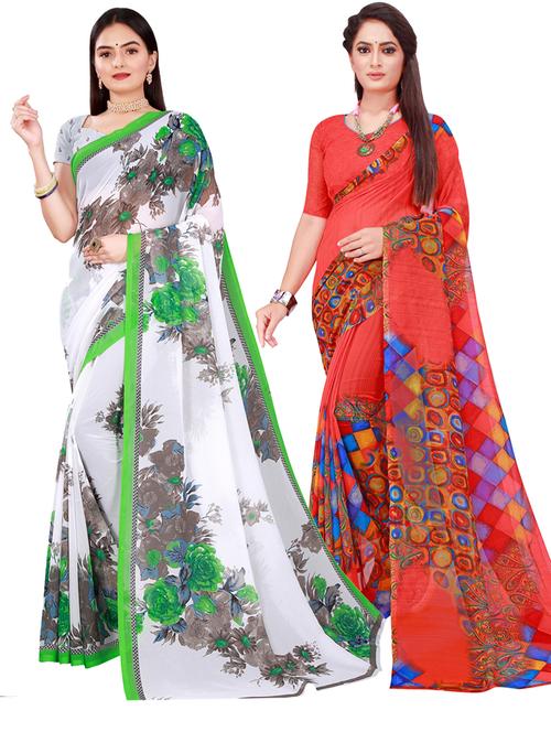 women's saree combo with blouse - 18741007 - Very Small Image - 1