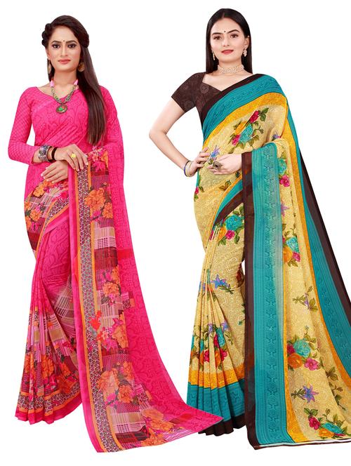 women's saree combo with blouse - 18741055 - Very Small Image - 1