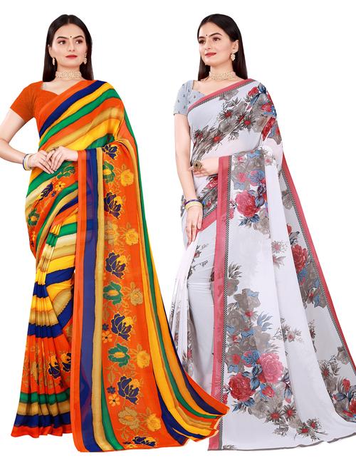 women's saree combo with blouse - 18741117 - Very Small Image - 1