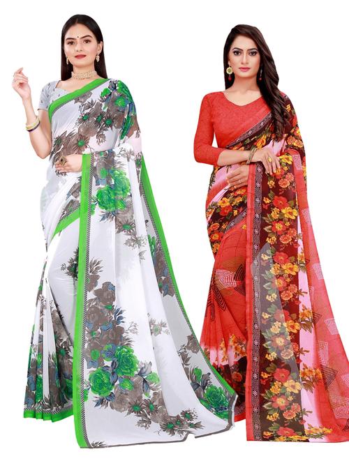 women's saree combo with blouse - 18741292 - Very Small Image - 1
