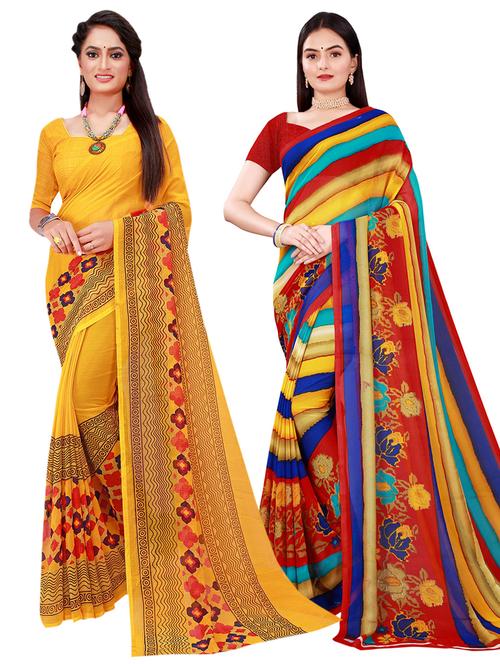 women's saree combo with blouse - 18741361 - Very Small Image - 1