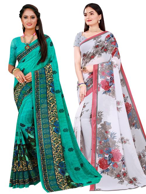 women's saree combo with blouse - 18741420 - Very Small Image - 1