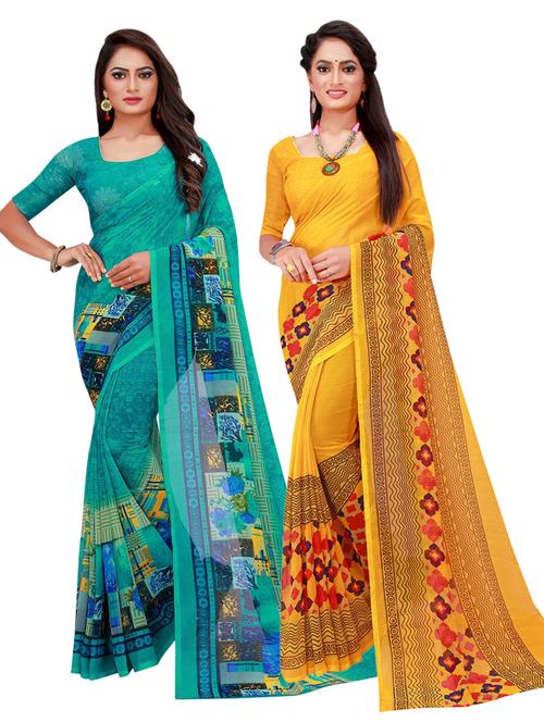 women's saree combo with blouse - 18742013 - Very Small Image - 1
