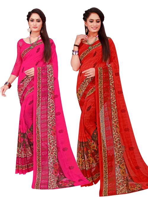 women's saree combo with blouse - 18742103 - Very Small Image - 1