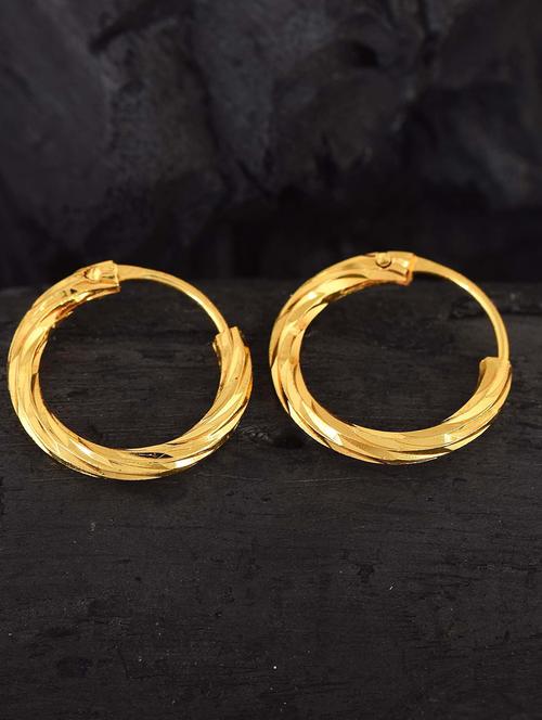 gold brass hoop earring - 18743292 - Very Small Image - 1