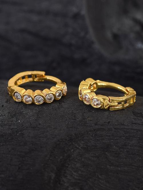 gold brass hoop earring - 18743300 - Very Small Image - 1