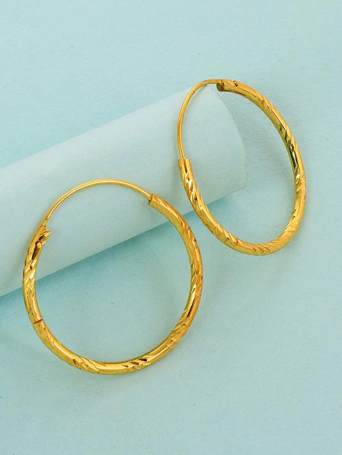 gold brass hoop earring - 18743396 - Very Small Image - 1