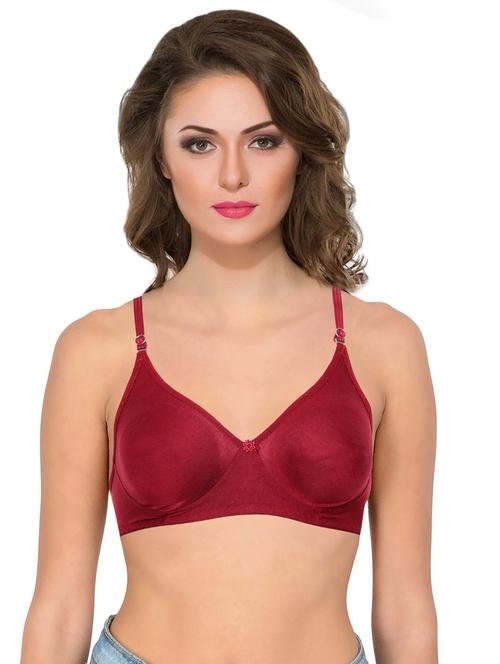 red cotton blend regular bra - 18747650 - Very Small Image - 1