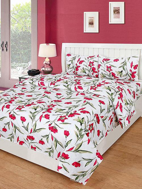printed bedsheet with pillow cover - 18748763 - Very Small Image - 1