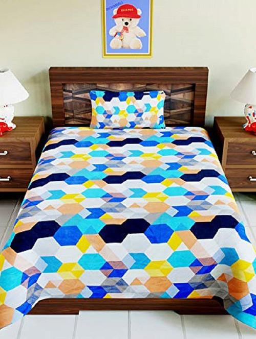 printed bedsheet with pillow cover - 18748891 - Very Small Image - 1