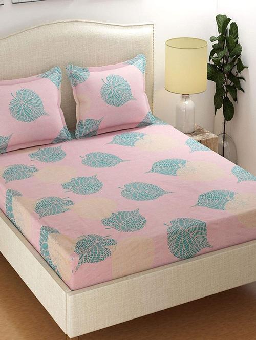 printed bedsheet with pillow cover - 18748908 - Very Small Image - 1