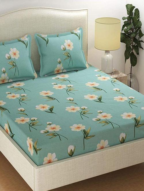 printed bedsheet with pillow cover - 18748917 - Very Small Image - 1