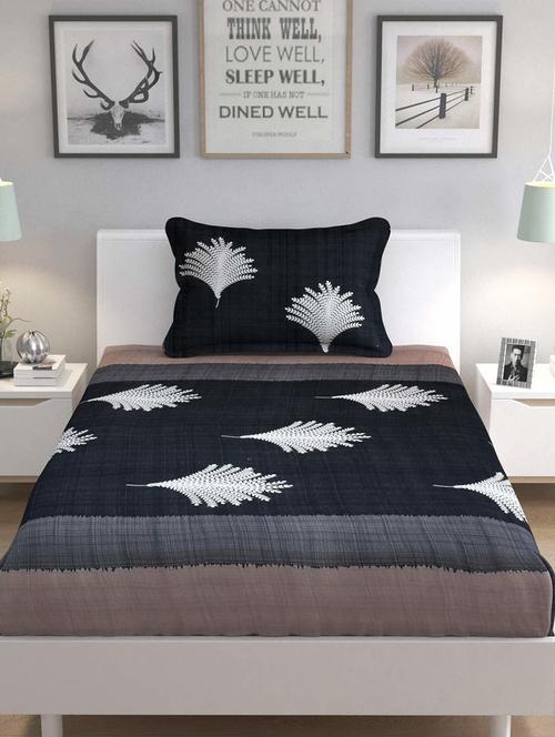 printed bedsheet with pillow cover - 18748931 - Very Small Image - 1
