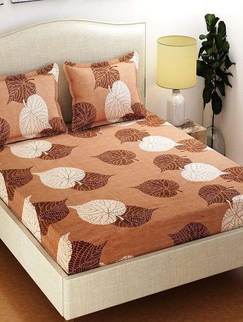 printed bedsheet with pillow cover - 18750077 - Very Small Image - 1