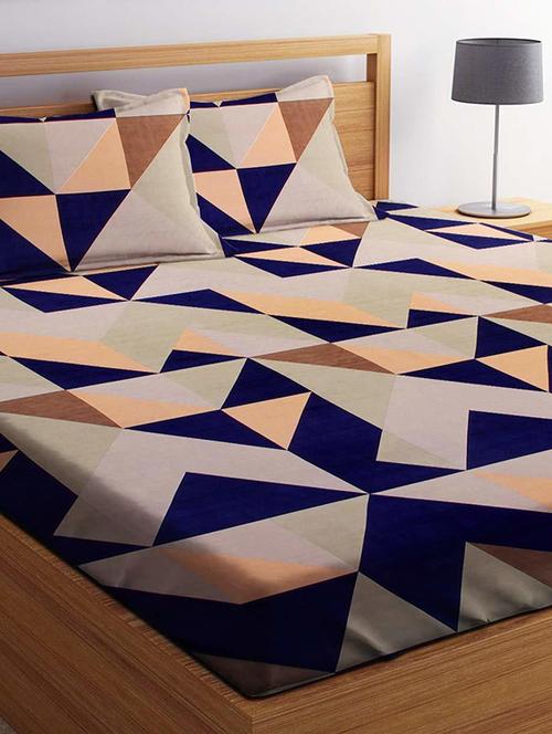 printed bedsheet with pillow cover - 18750079 - Very Small Image - 1