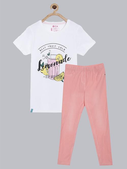 kids round neck printed full length set - 18750910 - Very Small Image - 1