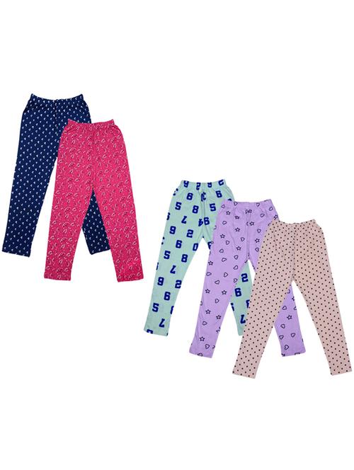 girls pack of 5 printed casual trouser - 18753453 - Very Small Image - 1