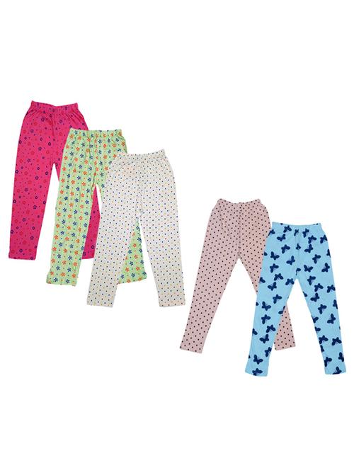 girls pack of 5 printed casual trouser - 18753475 - Very Small Image - 1