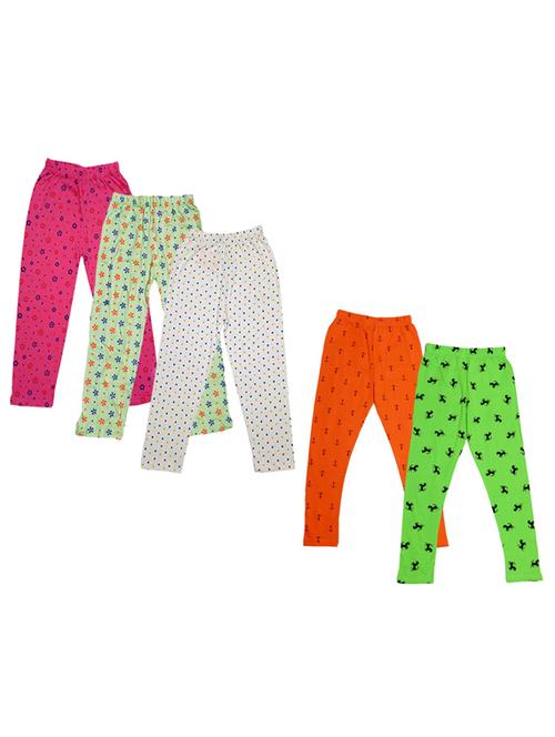girls pack of 5 printed casual trouser - 18753479 - Very Small Image - 1