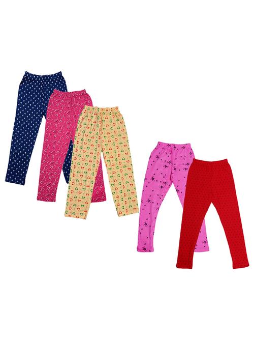 girls pack of 5 printed casual trouser - 18753522 - Very Small Image - 1