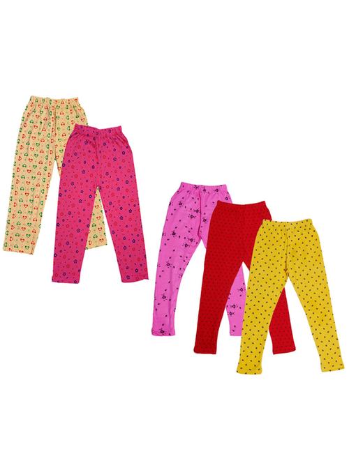 girls pack of 5 printed casual trouser - 18753531 - Very Small Image - 1