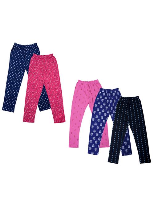 girls pack of 5 printed casual trousers - 18753587 - Very Small Image - 1