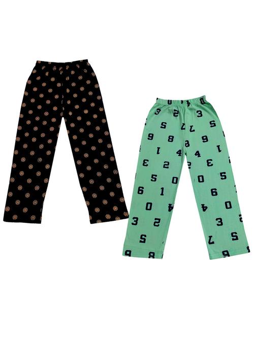 girls pack of 2 printed casual trousers - 18753754 - Very Small Image - 1