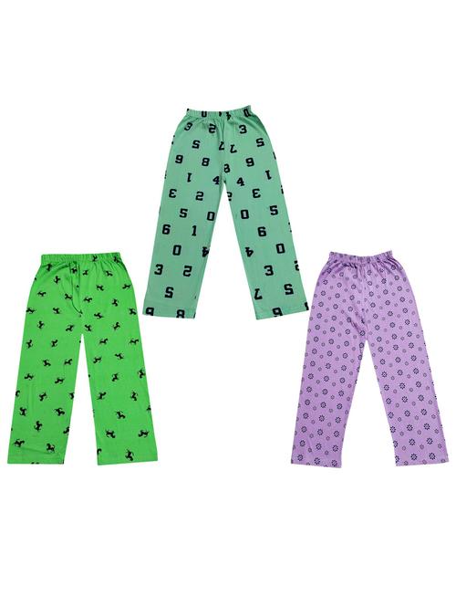 girls pack of 3 mid rise casual trousers - 18753789 - Very Small Image - 1