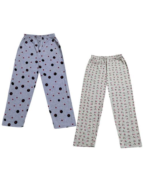 girls pack of 2 printed casual trousers - 18753811 - Very Small Image - 1