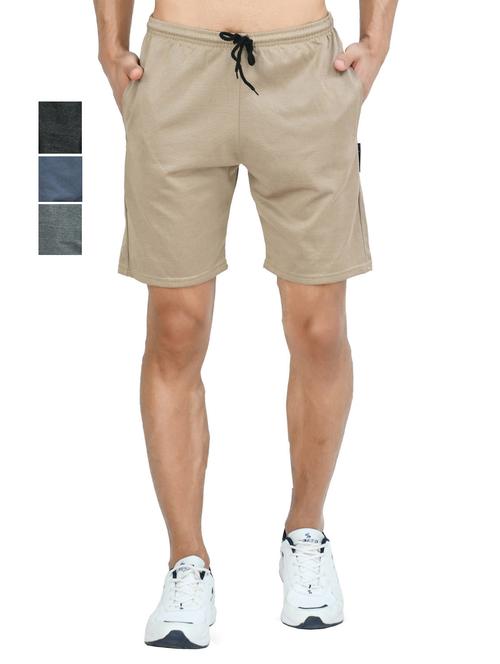 combo of mens solid bermuda shorts - 18754702 - Very Small Image - 1