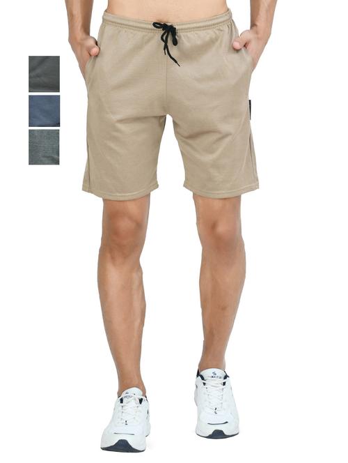 combo of mens solid bermuda shorts - 18754703 - Very Small Image - 1