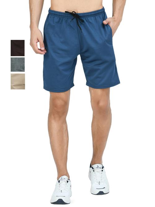 combo of mens solid bermuda shorts - 18754724 - Very Small Image - 1