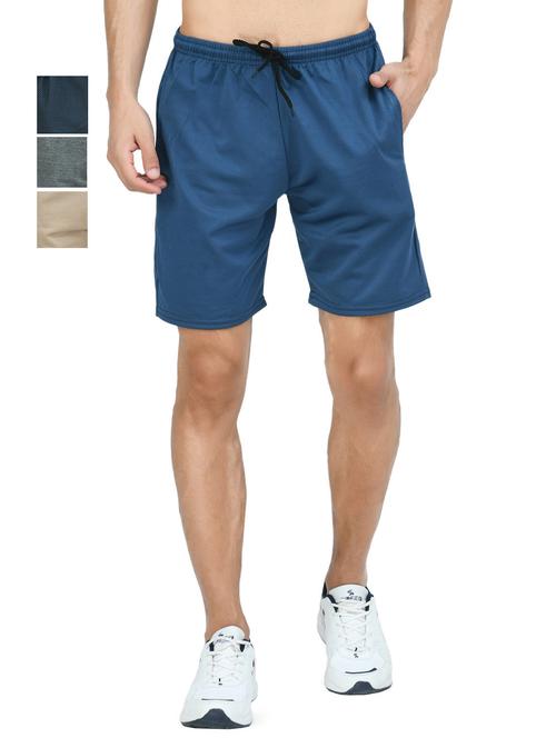combo of mens solid bermuda shorts - 18754725 - Very Small Image - 1