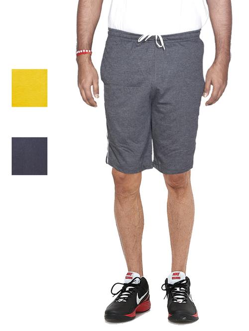combo of mens solid bermuda shorts - 18754765 - Very Small Image - 1