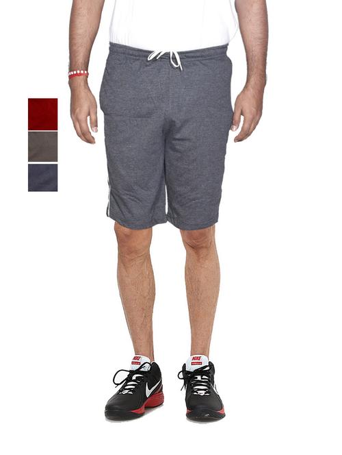 combo of mens solid bermuda shorts - 18754767 - Very Small Image - 1