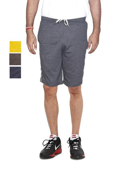 combo of mens solid bermuda shorts - 18754768 - Very Small Image - 1