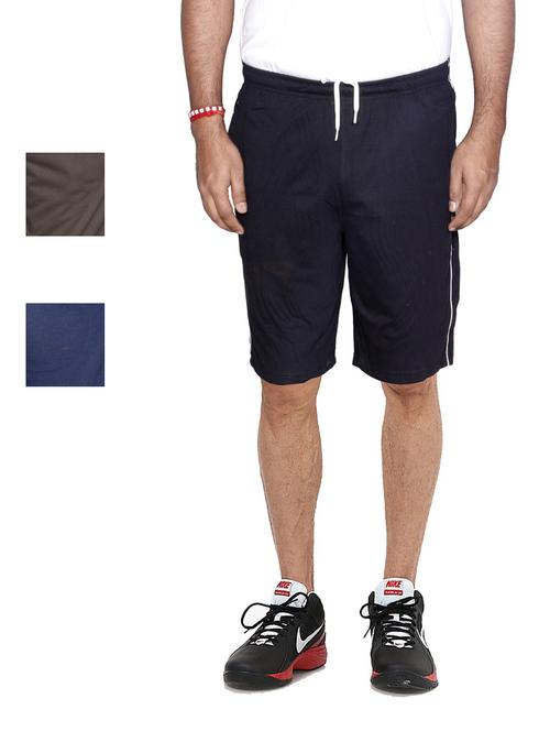 combo of mens solid bermuda shorts - 18754784 - Very Small Image - 1