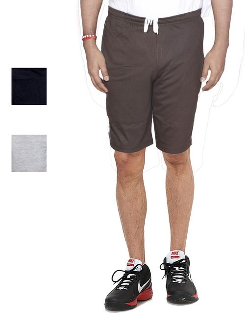 combo of mens solid bermuda shorts - 18754795 - Very Small Image - 1