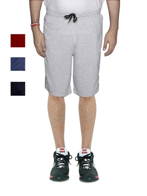 combo of mens solid bermuda shorts - 18754799 - Very Small Image - 1