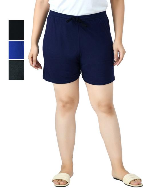 combo of women solid regular short - 18754914 - Very Small Image - 1
