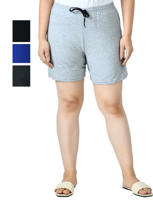 combo of women solid regular short - 18754923 - Very Small Image - 1