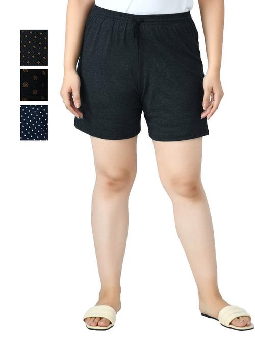 combo of women solid regular short - 18754974 - Very Small Image - 1
