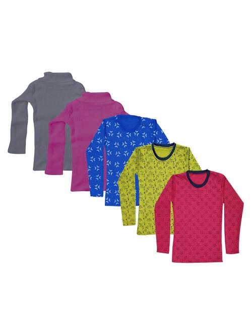 girls printed regular top combo - 18755089 - Very Small Image - 1